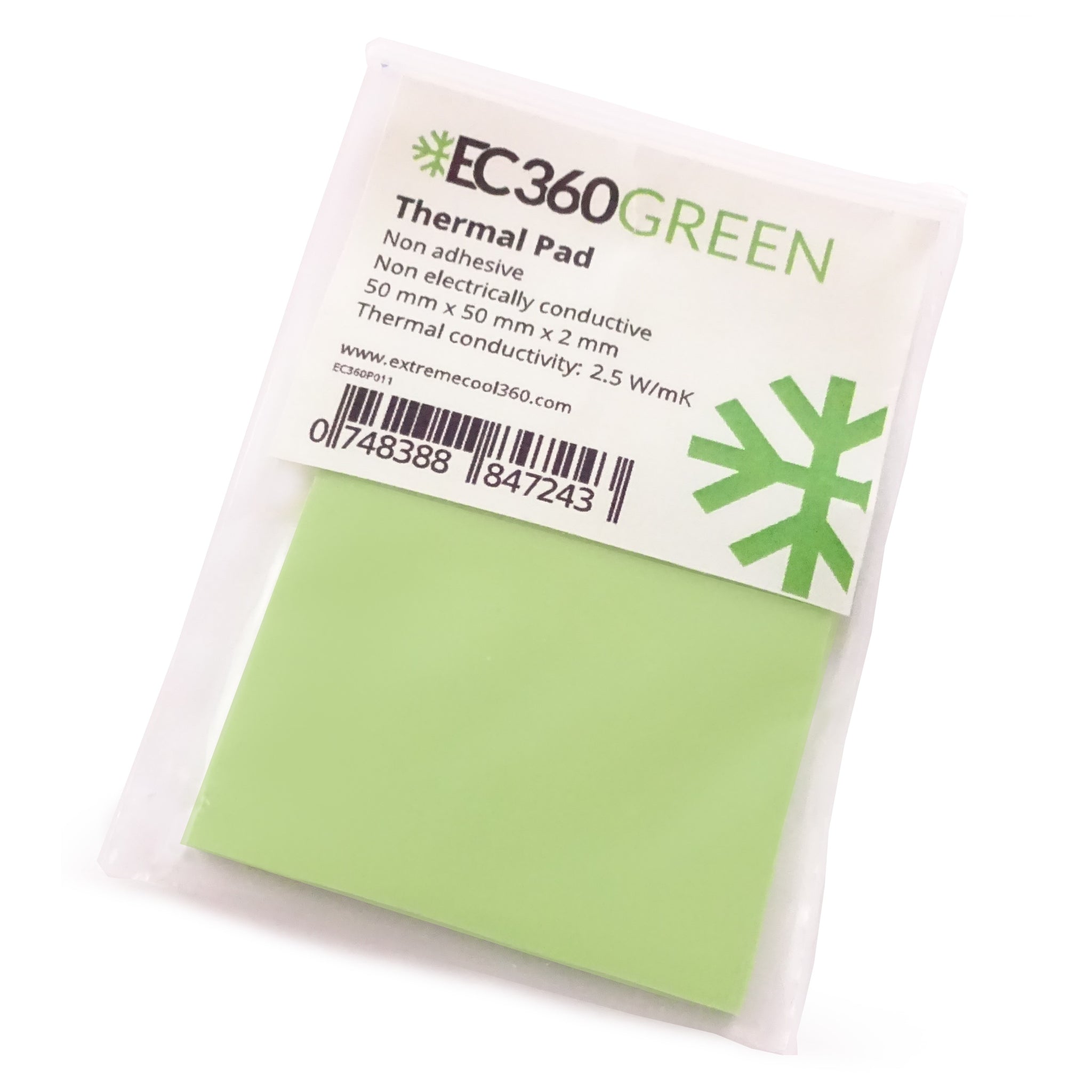 Pad Thermique EC360 Silver 12W/MK - 100x100x1,5mm Pour Refroidissement CPU/GPU