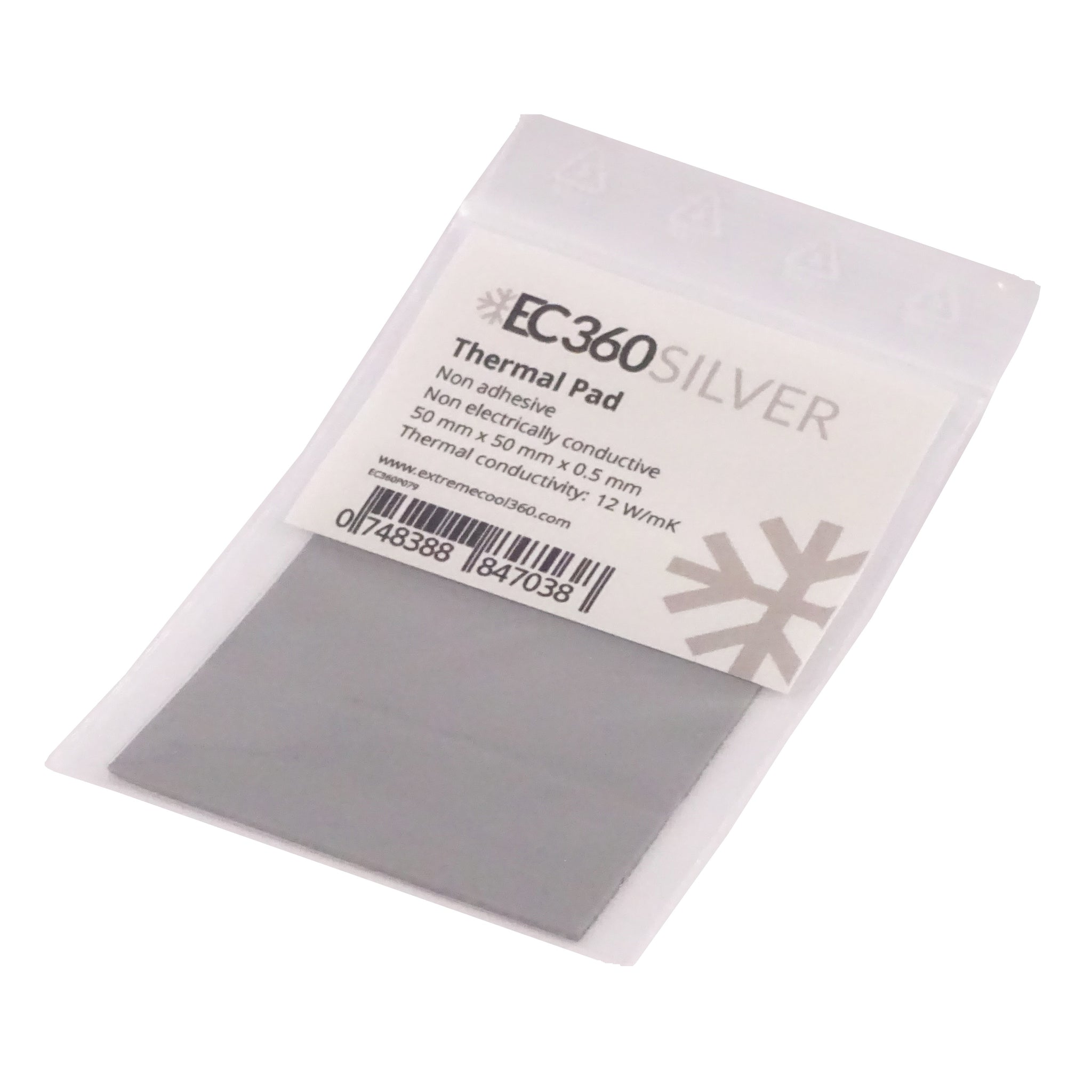 Almohadilla Térmica EC360® Bronce 8W/mK - 50x50x2 Mm Para Refrigeración De GPU, Chipsets Y RAM